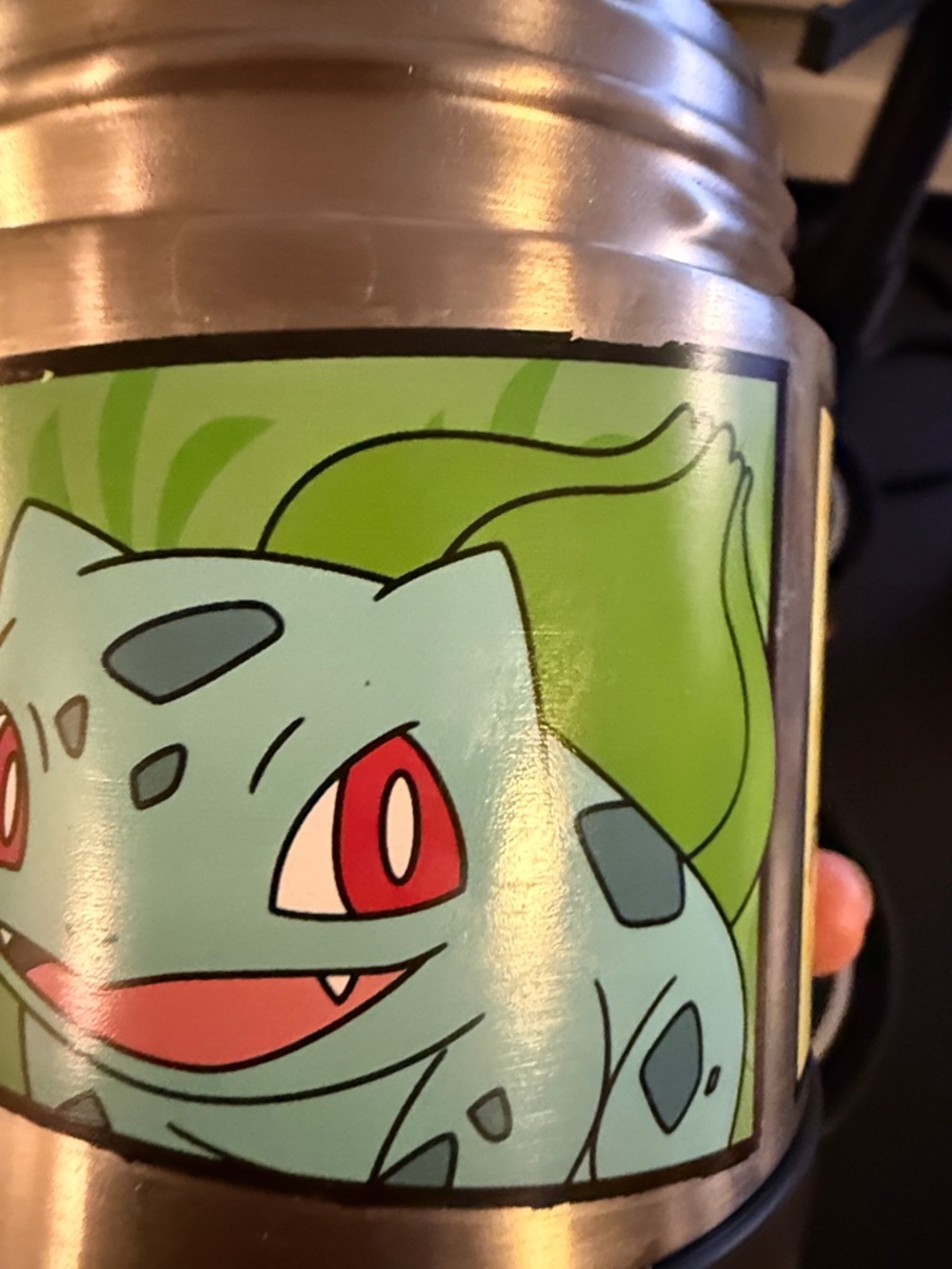 Minecraft & Pokémon Insulated Food Jars - Black with Green and Orange Panels - Picture 8 of 10